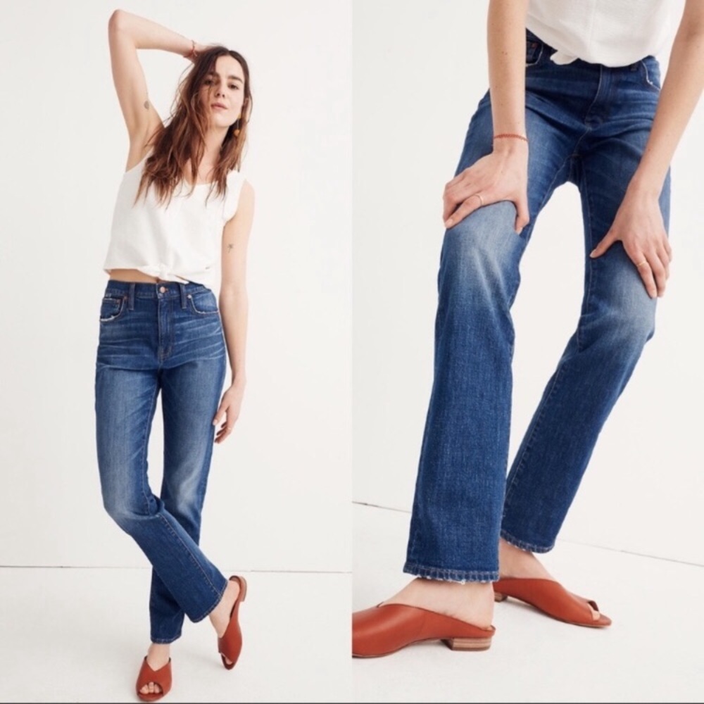Madewell high rise slim boyfriend jeans Sz 28